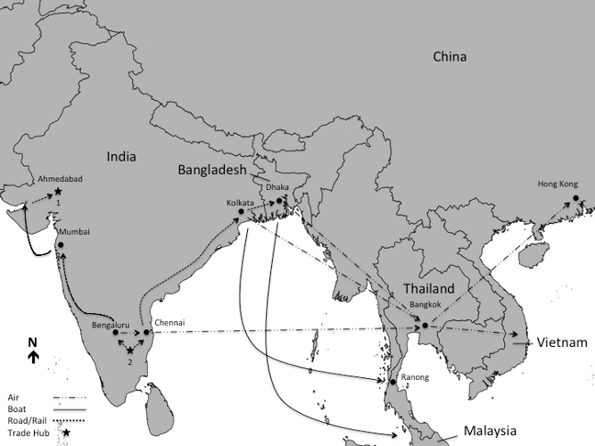 India Star Tortoise illegal trade hub
